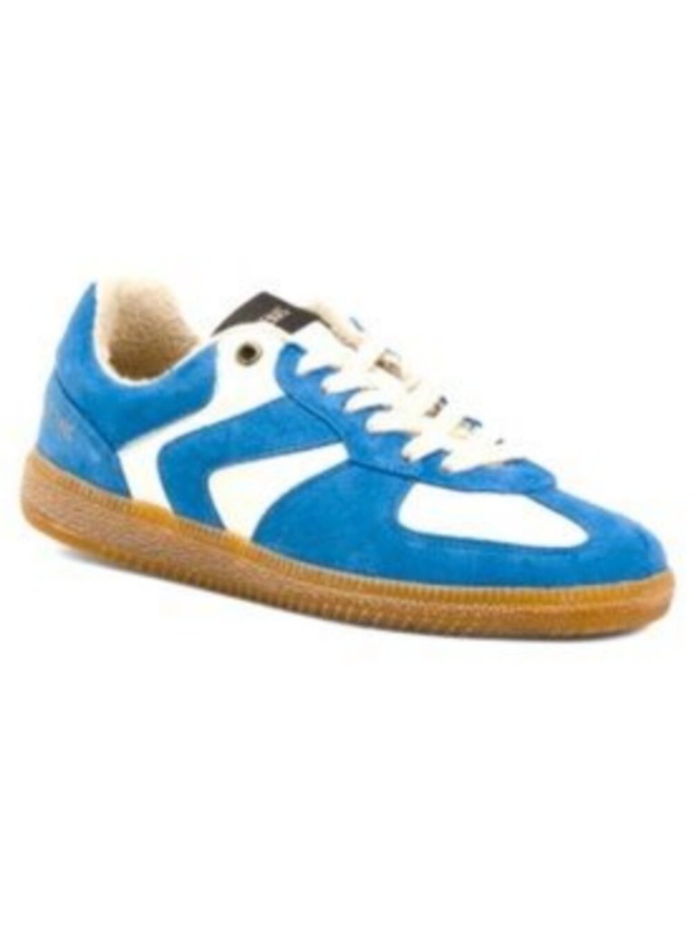 Verbenas Blue & White Retro Suede Sneakers with Gum Sole W 7.5 / EU 38